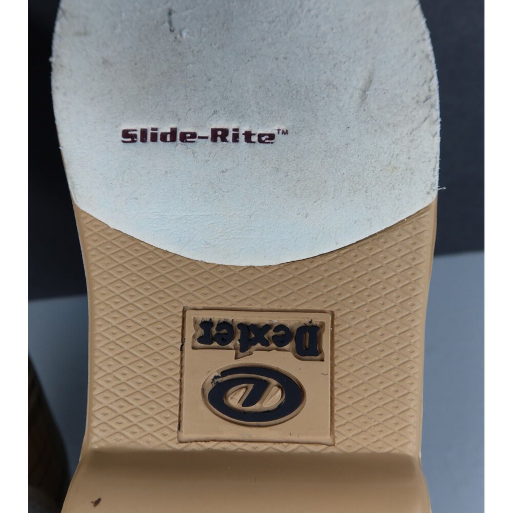 Dexter Ana White with Beige Plaid Slide-Rite Bowling Shoes Womens Size 8.5M - Picture 9 of 16